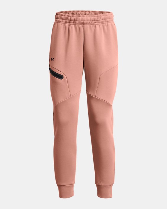 Women's UA Unstoppable Fleece Joggers in Pink image number 4